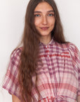 Theresa Check Dress - Rosa