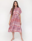 Theresa Check Dress - Rosa