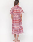 Theresa Check Dress - Rosa