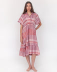 Theresa Check Dress - Rosa