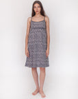 Gaia Greece Slip Dress - Nero