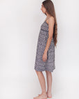 Gaia Greece Slip Dress - Nero