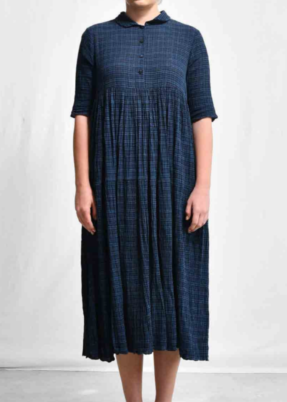 Maku Ruru Dress in Dark Indigo