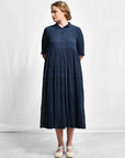 Maku Ruru Dress in Dark Indigo