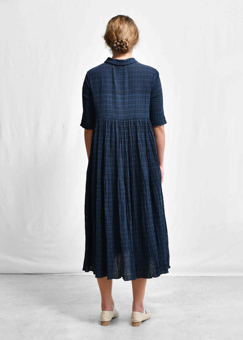 Maku Ruru Dress in Dark Indigo