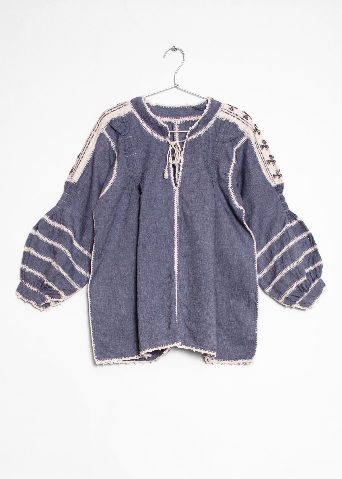 Sirena Chambray Top - Azul Marino