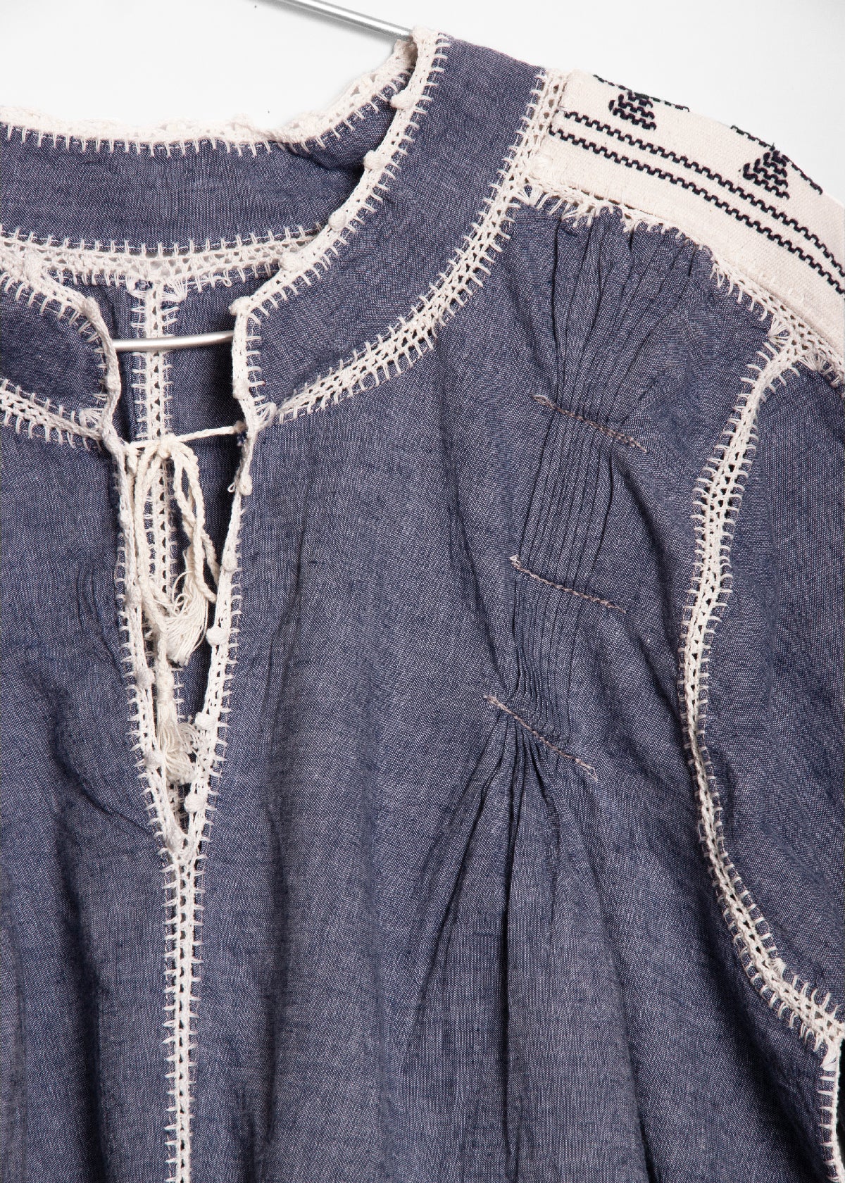 Sirena Chambray Top - Azul Marino