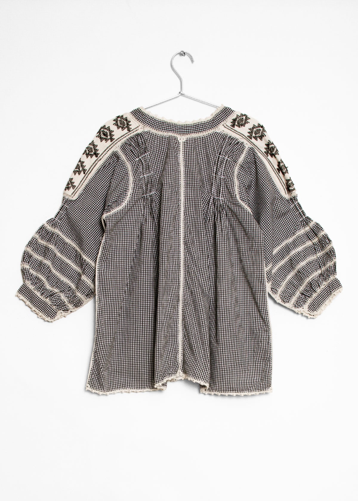 Sirena Top Gingham - Black