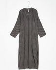 Long Caftan - Grey Stripe By Two