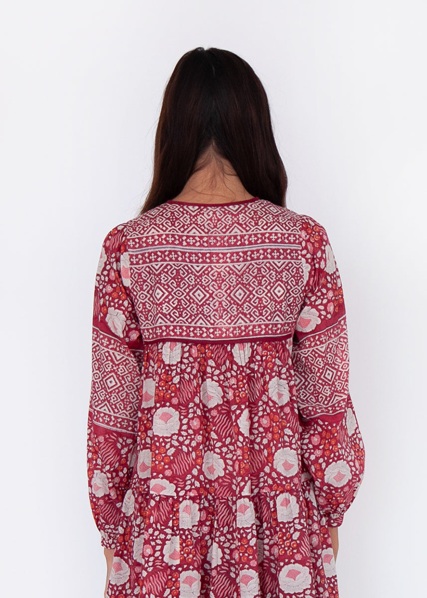 Yamini Booj Dress, Garnet