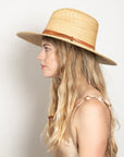 Wyeth Harley Wheat Straw Sun Hat - Natural
