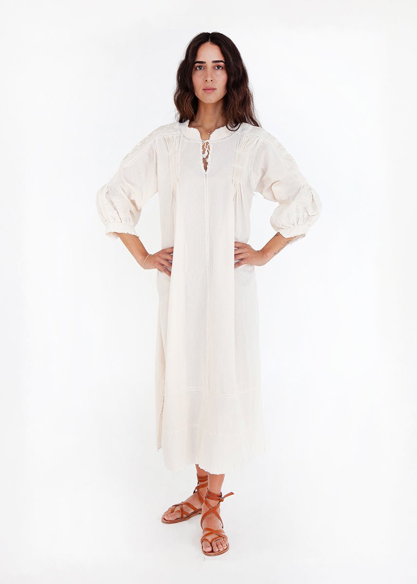 Sirena Dress Natural Long Sleeves