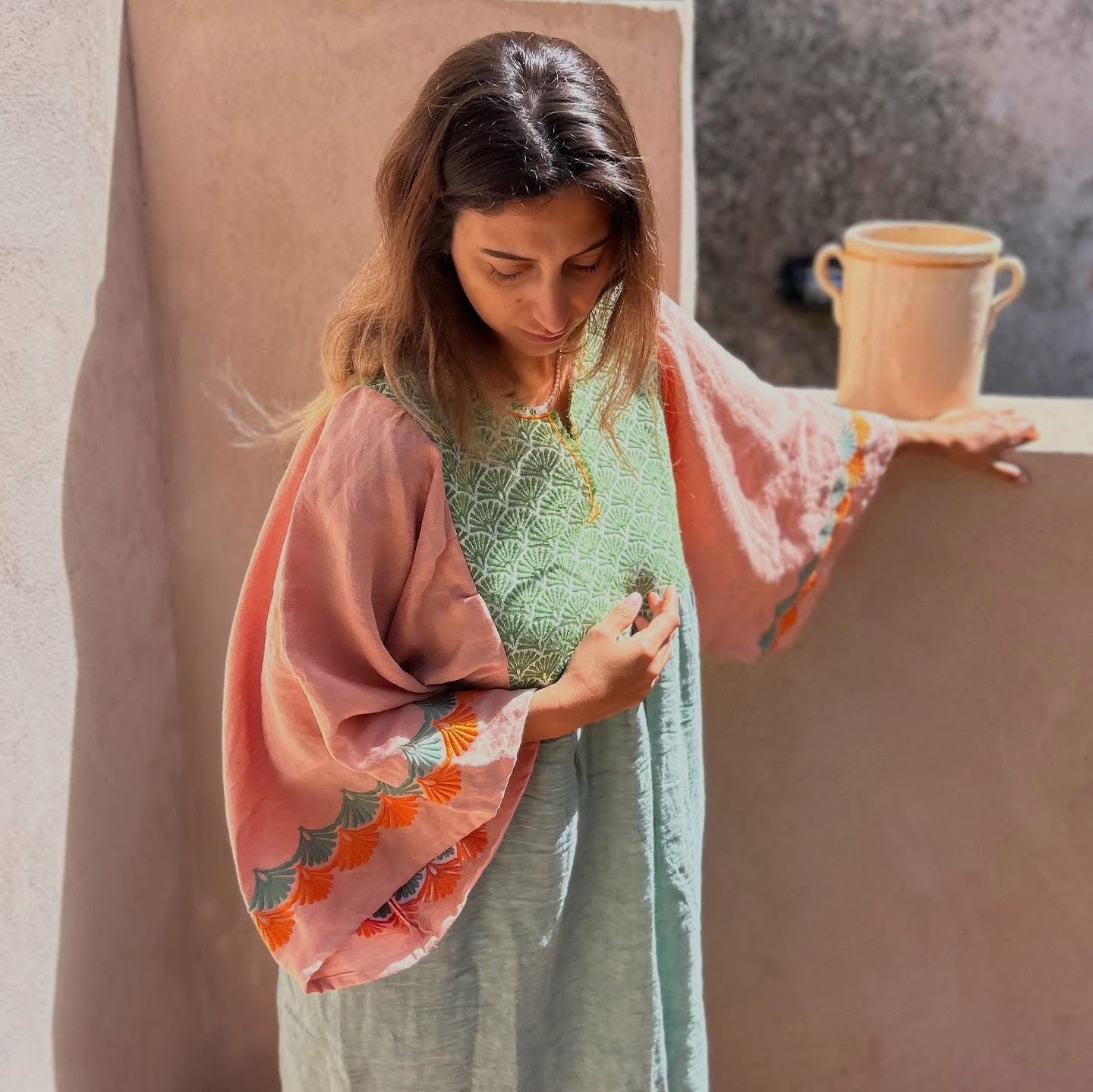 Nina Leuca Levante Long Dress - Rose