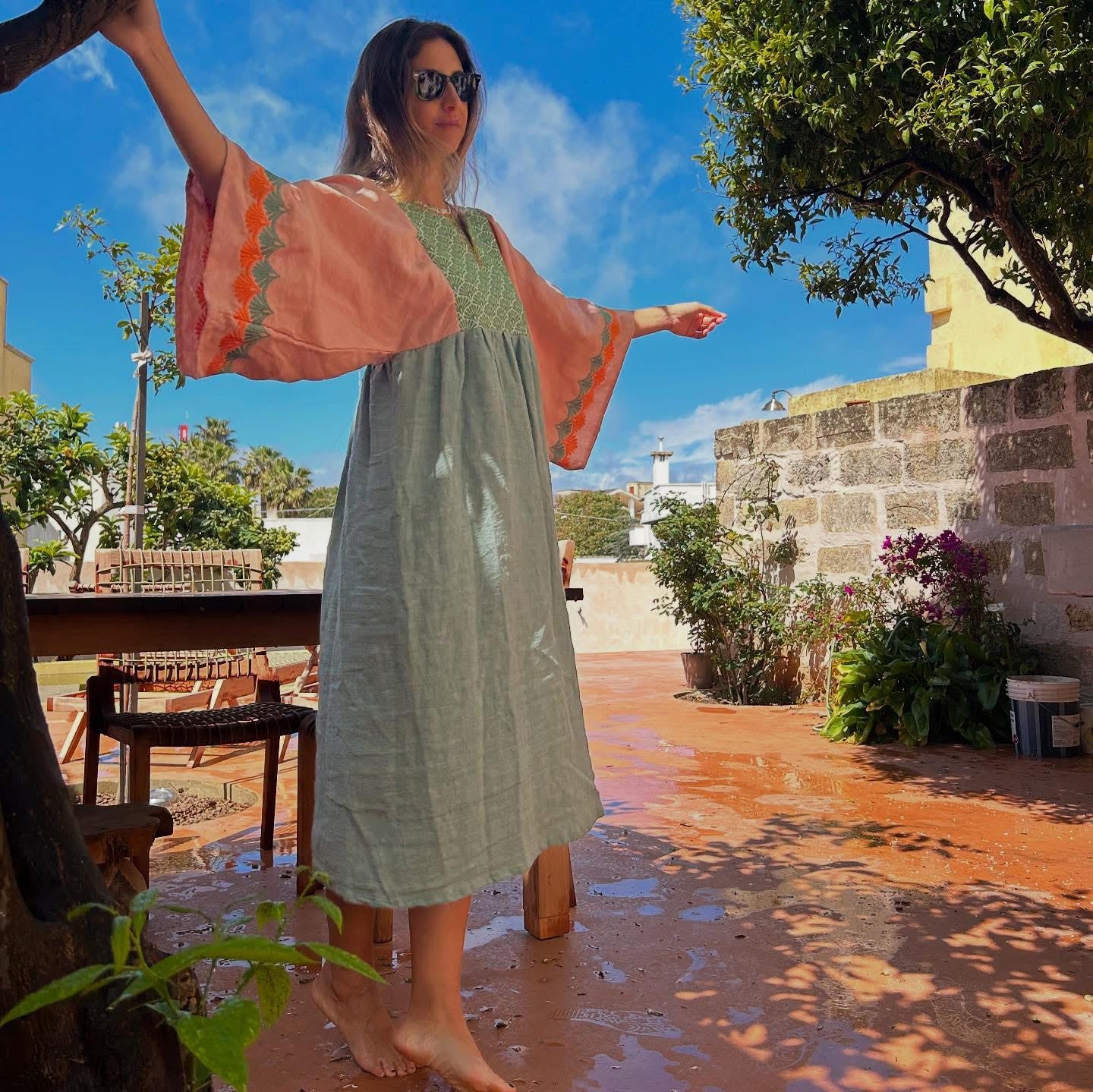 Nina Leuca Levante Long Dress - Rose