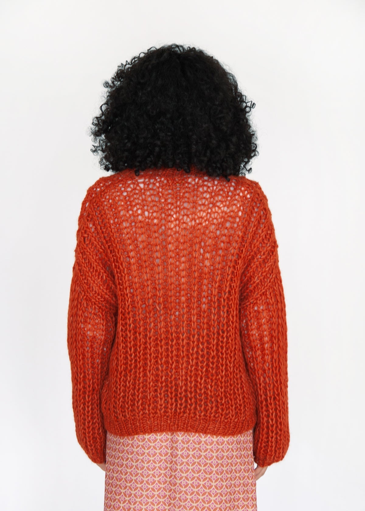Hilma Pujpu Cardigan, Rust
