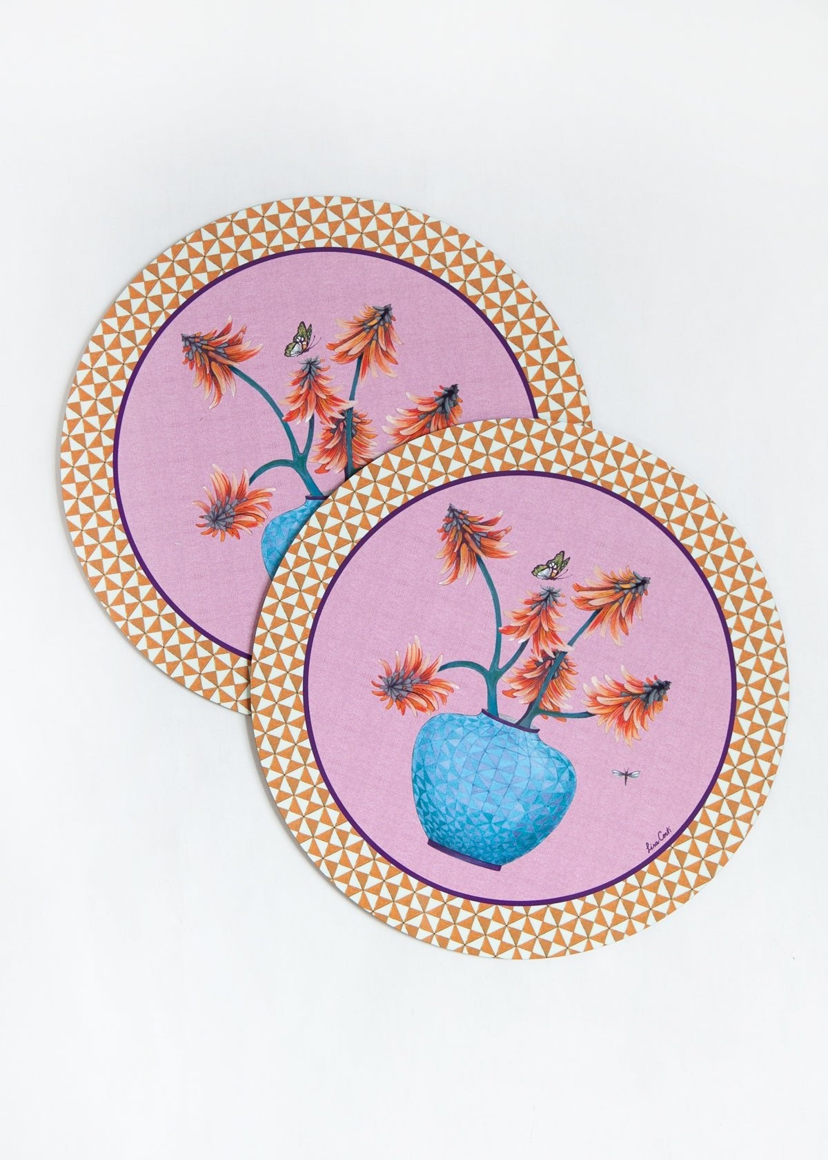 Lisa Corti Masonite Placemats Diam. 13.5"