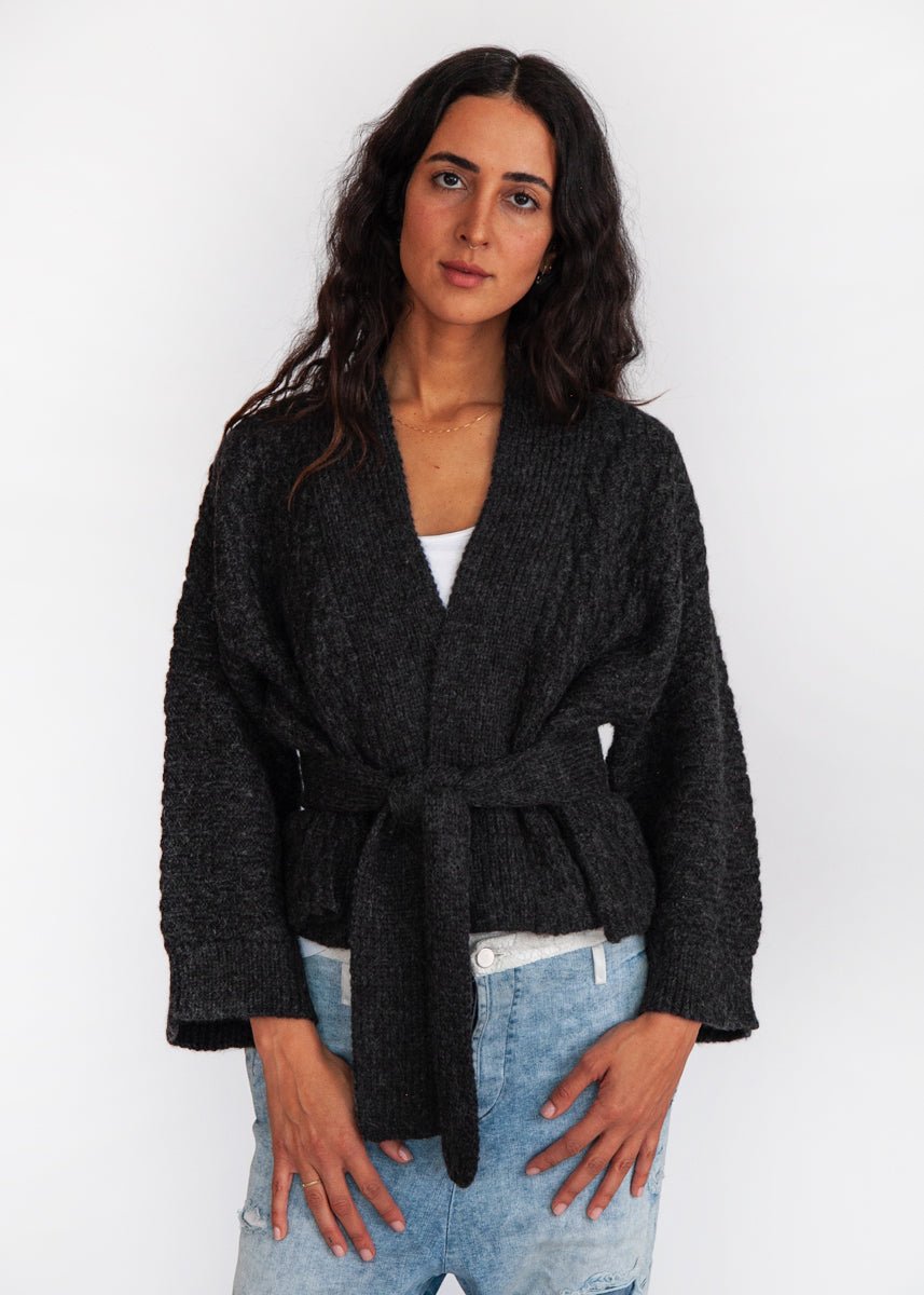 Kimono Pujpu Jacket - Charcoal