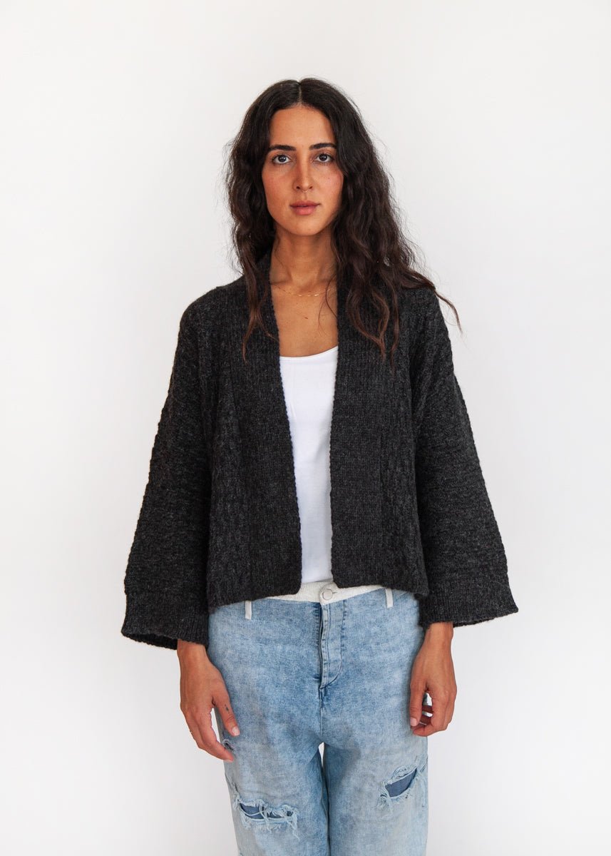 Kimono Pujpu Jacket - Charcoal