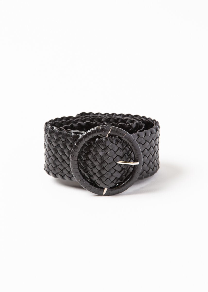 Dragon Diffusion Woven Wide Belt Black
