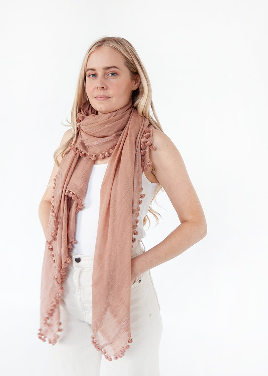 Dupatta Plain Shawl, Nut