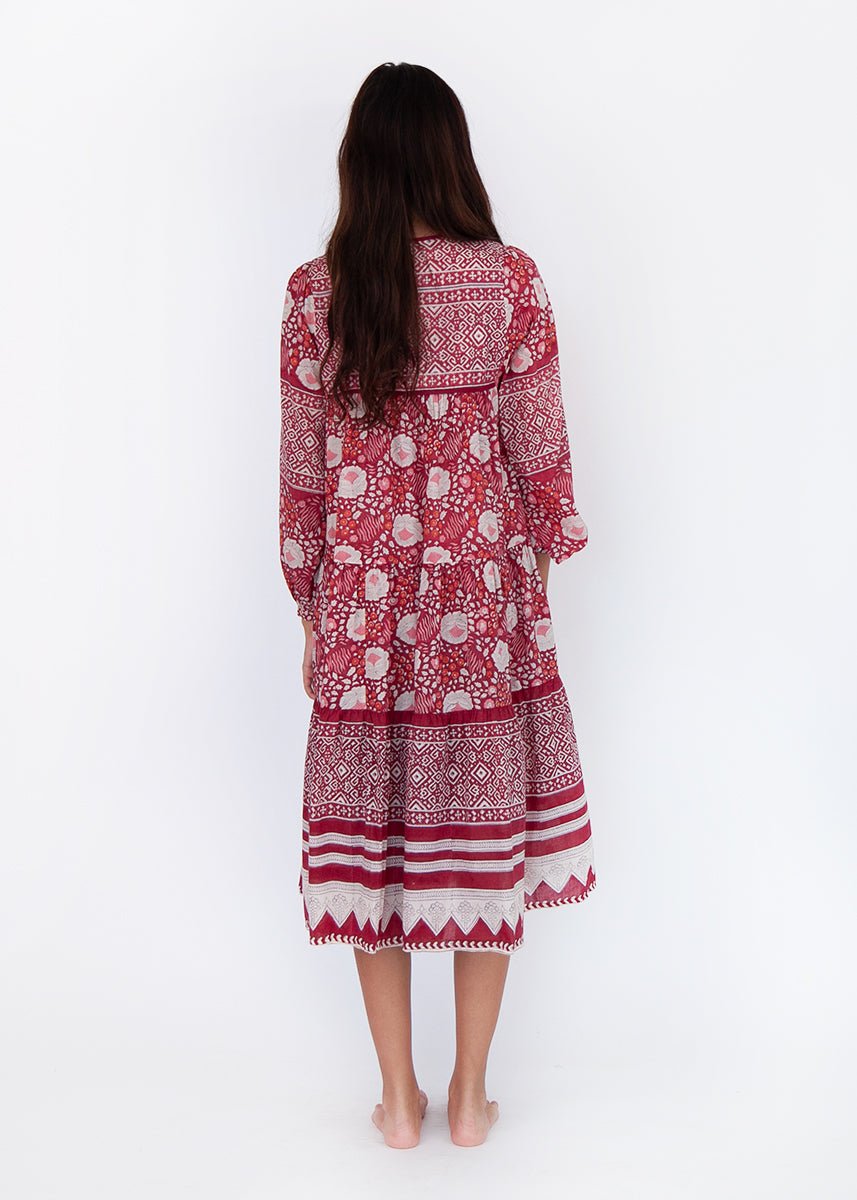 Yamini Booj Dress, Garnet