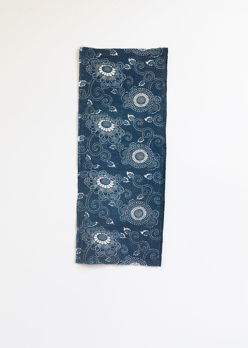 Indigo Dyed Katazome Cotton