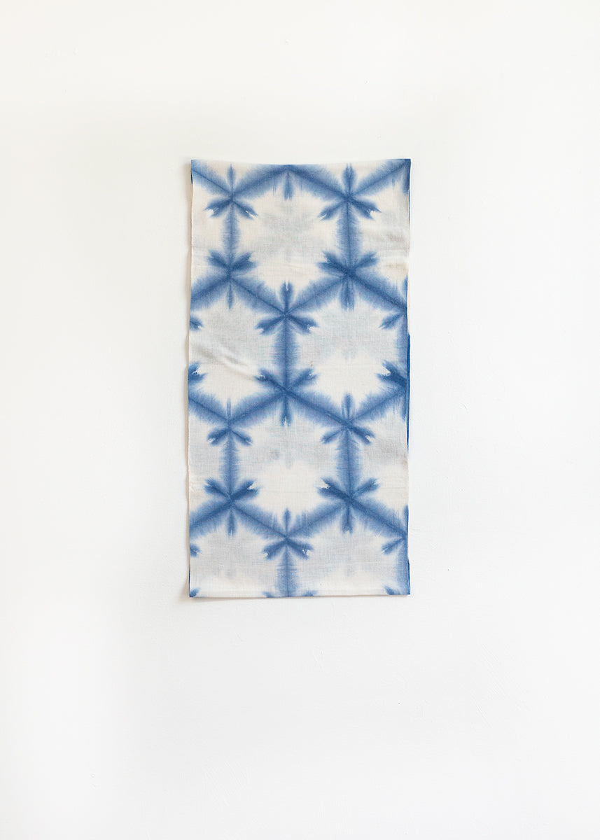 Clamp Dyed Cotton Shibori