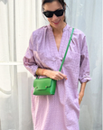 Pocket Grid Caftan - Mauve by Two