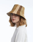 Wyeth Bailey Bucket Hat - Natural/Camel/Chocolate