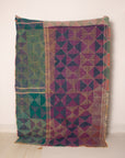 Vintage Dowry Kantha Blanket, 