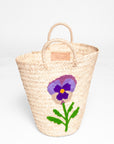 Bohemia Hand Embroidered Basket Small