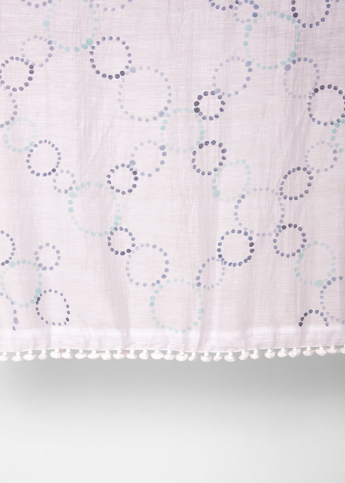 Dupatta Meha Hand Painted - Blue Dots