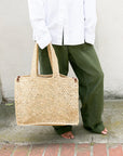 Wyeth Delfina Raffia Market Bag - Natural