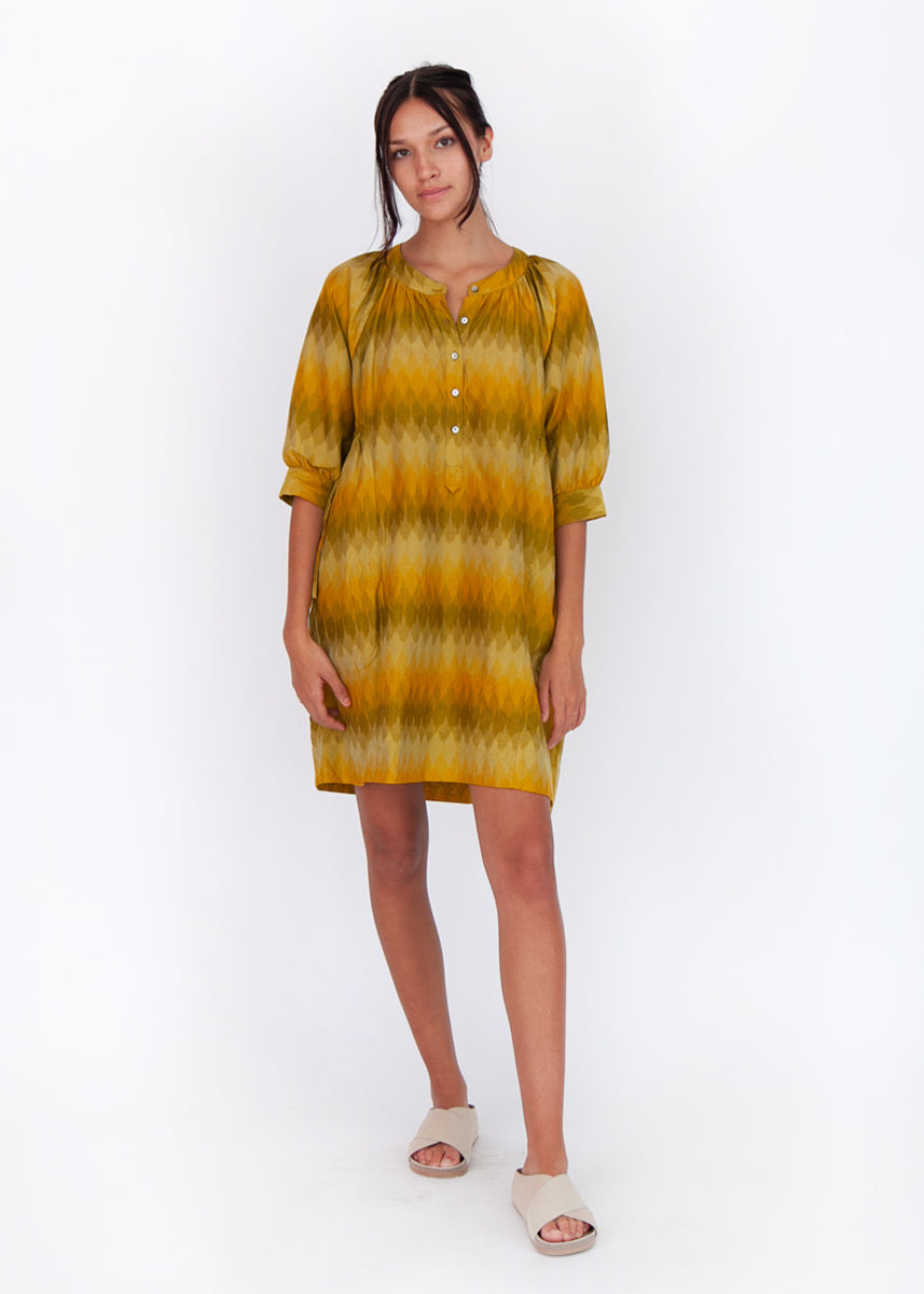Shireen Ikat Shirtdress - Sunshine