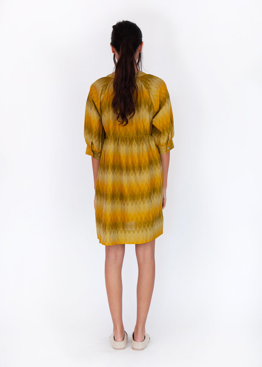 Shireen Ikat Shirtdress - Sunshine