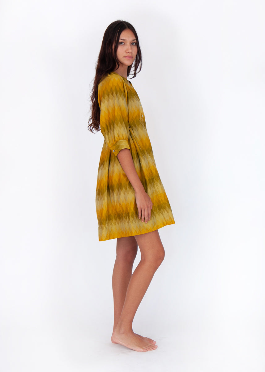 Shireen Ikat Shirtdress - Sunshine