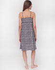 Gaia Greece Slip Dress - Nero