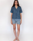 Khalil Ananta Top - Natural Indigo