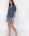 Khalil Ananta Top - Natural Indigo