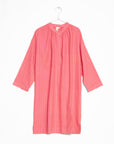 Long Sleeve One Button Tunic - Pink Stripe By Two