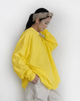 Ichi Antiquites Cotton Knit Pullover - Lemon