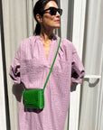 Pocket Grid Caftan - Mauve by Two