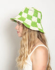 Wyeth Sadie Paper Straw Bucket - Lime Ivory