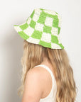 Wyeth Sadie Paper Straw Bucket - Lime Ivory