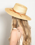 Wyeth Sage Wheat Straw Boater - Natural