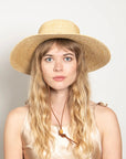 Wyeth Sage Wheat Straw Boater - Natural