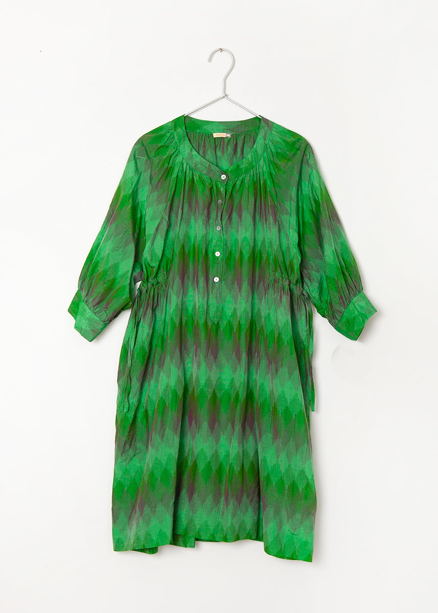 Shireen Ikat Shirtdress - Cactus