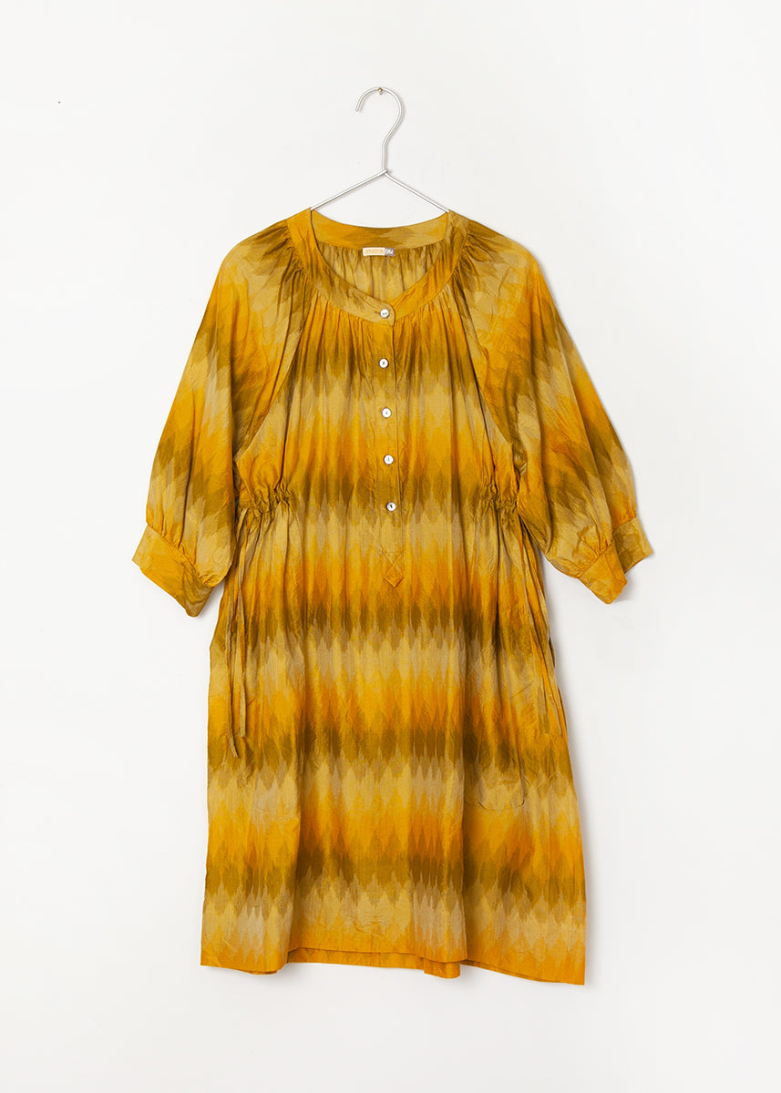 Shireen Ikat Shirtdress - Sunshine