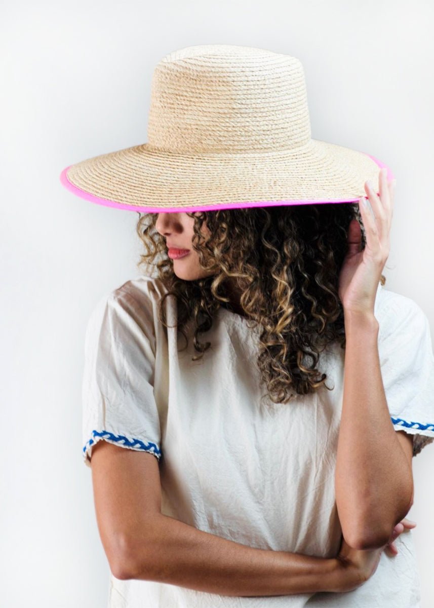 Gallie Hat Fuchsia Ribbon