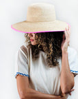 Gallie Hat Fuchsia Ribbon